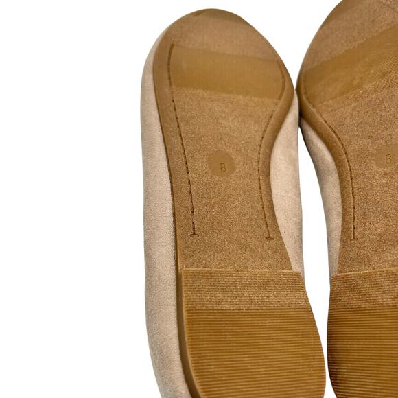 Old Navy Women's Blush Faux-Suede Pointy Ballet Flats Size 8‎ - Picture 11 of 11